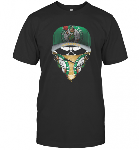 Skull Mask Boston Celtics Basketball T-Shirt
