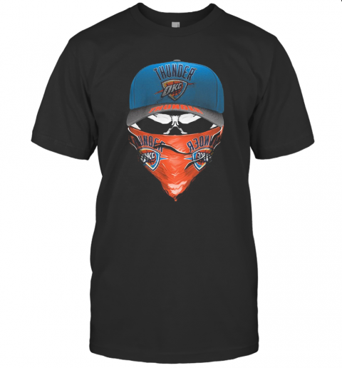 Skull Mask Oklahoma City Thunder Basketball T-Shirt