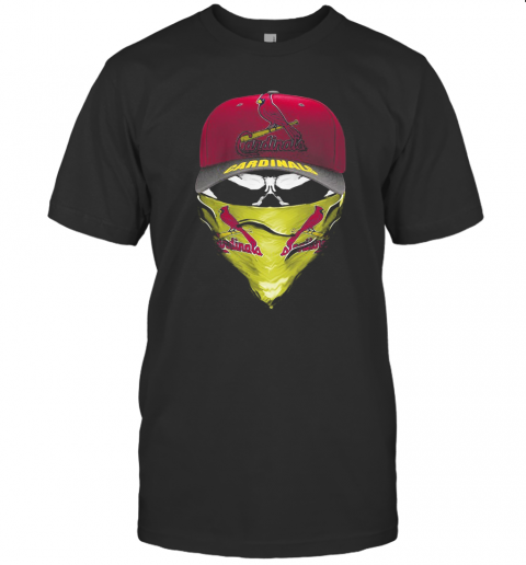 Skull Mask St. Louis Cardinals Baseball T-Shirt