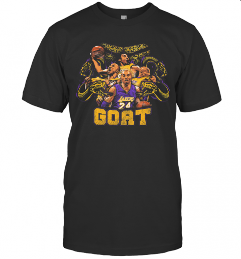 Snake Mamba Forever Goat Kobe Bryant Los Angeles Lakers Basketball Team T-Shirt
