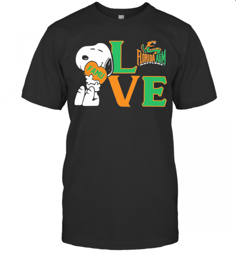 Snoopy Hug Heart Love Florida A T-Shirt