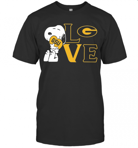 Snoopy Hug Heart Love Georgia State University T-Shirt