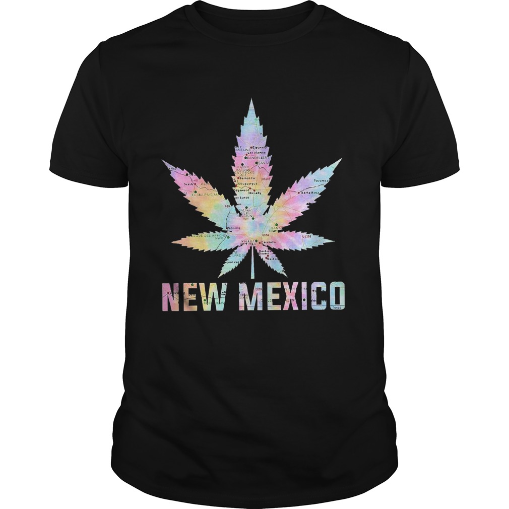 Weed Marijuana New Mexico To Map shirt