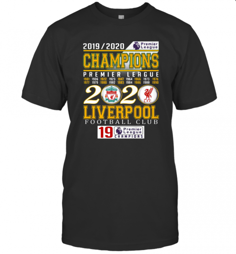 2019 2020 Champions Premier League 2020 Liverpool Football Club T-Shirt