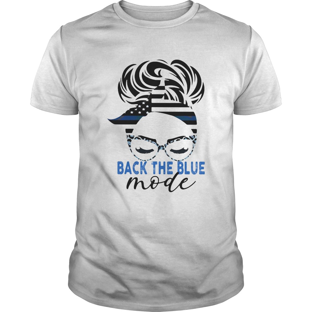 Back The Blue Mode Woman Independence Day shirt
