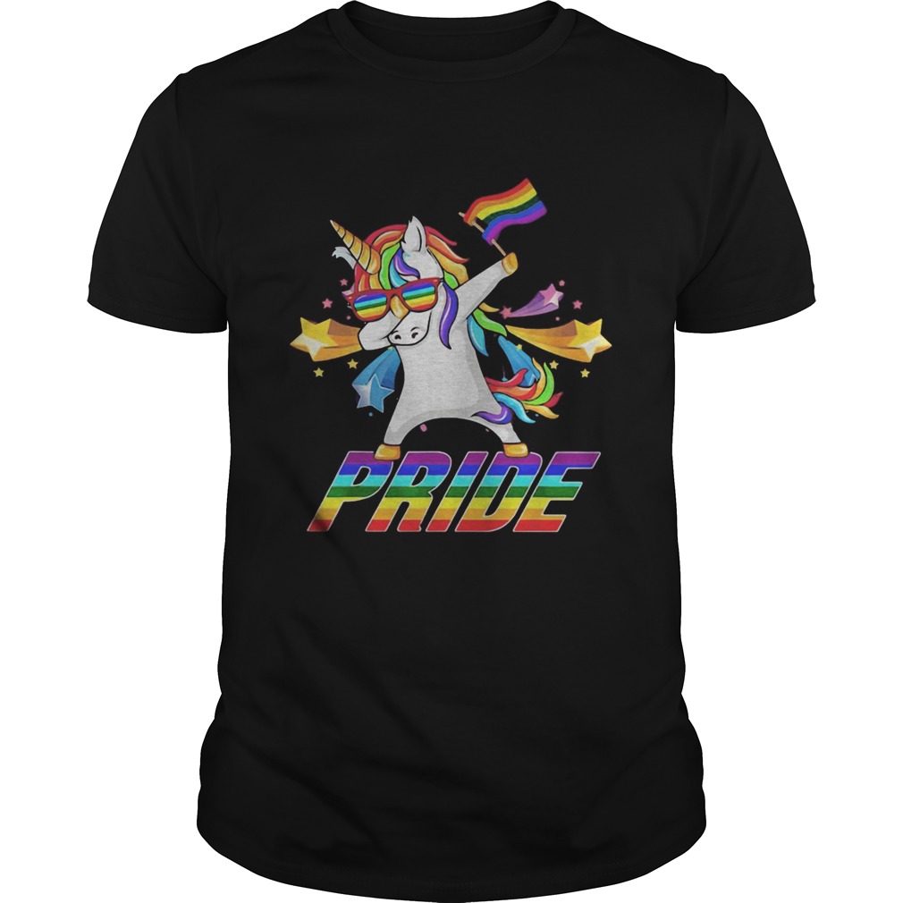 Dabbing Unicorn LGBT Gay Pride shirt