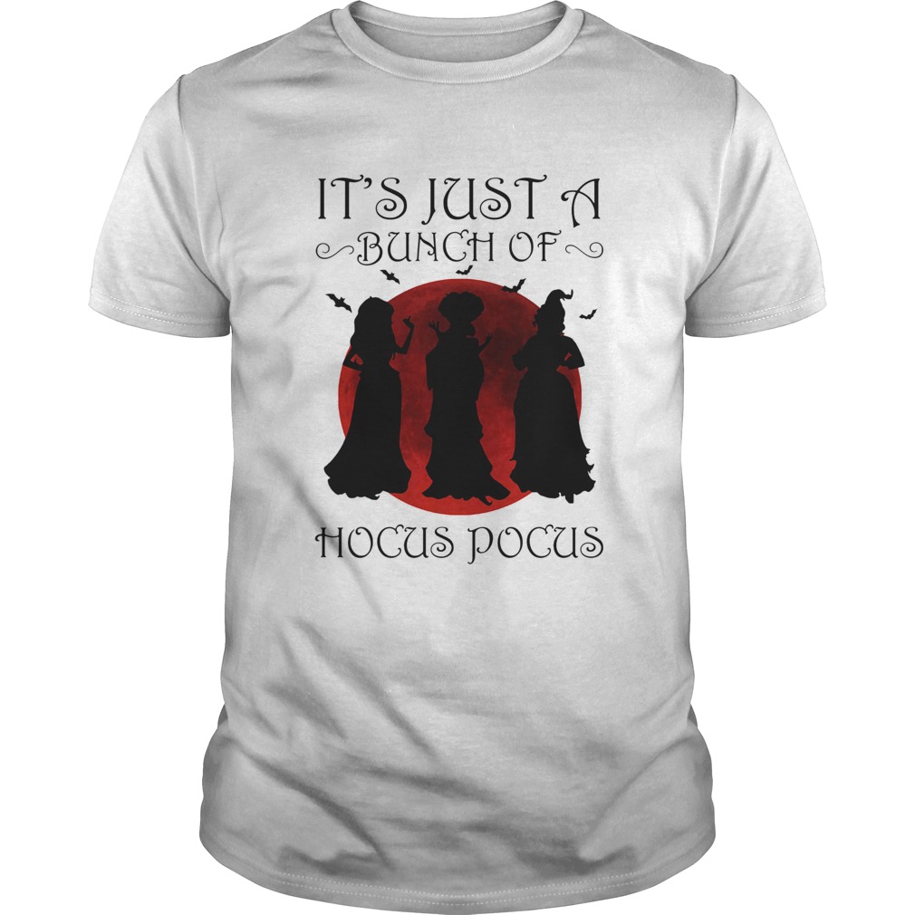 Halloween witch Its just a bunch of hocus pocus shirt