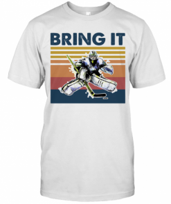 Hockey Bring It Vintage Retro T-Shirt Classic Men's T-shirt