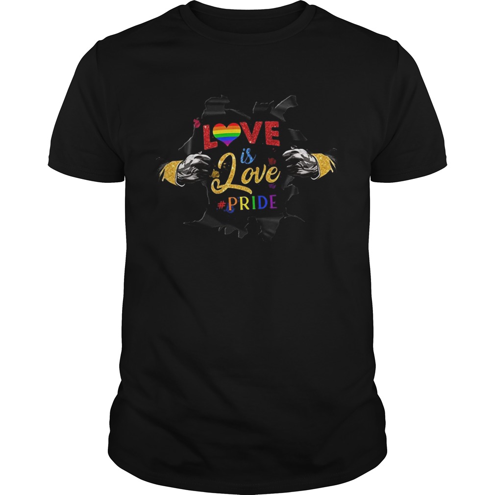 Love Is Love Pride Open Hand Heart LGBT shirt