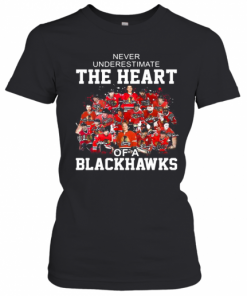 Never Underestimate The Heart Of A Chicago Blackhawks Signatures T-Shirt Classic Women's T-shirt