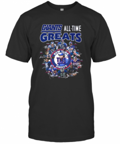 New York Giants Football All Time Greats Players Signatures T-Shirt Classic Men's T-shirt