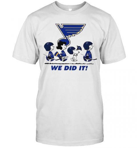 Peanuts St Louis Blues We Did It T-Shirt