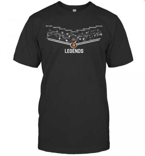 Senators Facing Elimination Legends Team Player Signature T-Shirt