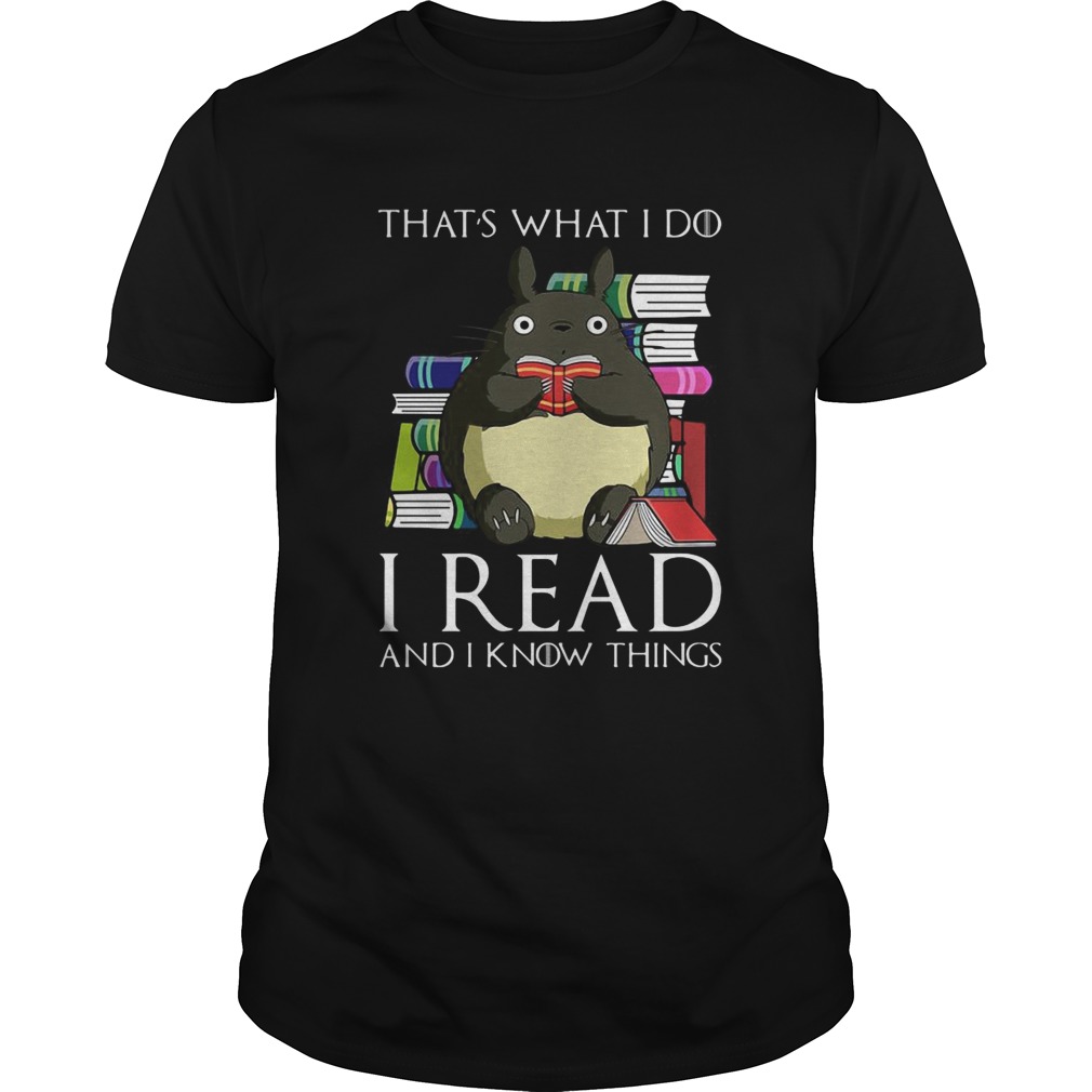 Thats What I Do I Read And I Know Things Book Mouse shirt
