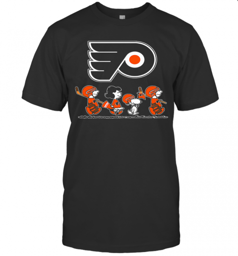 The Peanuts Philadelphia Flyers Hockey Logo T-Shirt