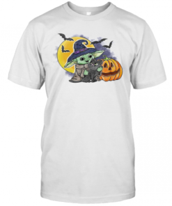 Baby Yoda Hug Cat Halloween T-Shirt Classic Men's T-shirt