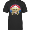 Baby Yoda Texas Rangers Baseball T-Shirt Classic Men's T-shirt
