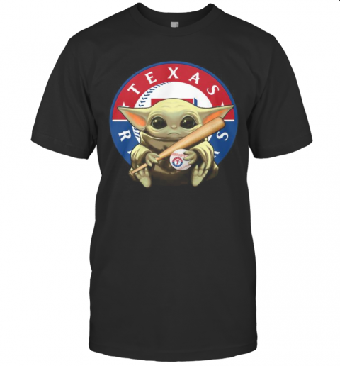 Baby Yoda Texas Rangers Baseball T-Shirt Classic Men's T-shirt