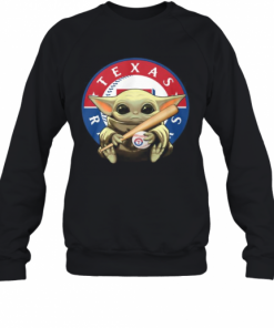 Baby Yoda Texas Rangers Baseball T-Shirt Unisex Sweatshirt