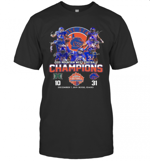 Boise State Broncos 2019 Mountain West Football Champions T-Shirt Classic Men's T-shirt