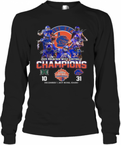 Boise State Broncos 2019 Mountain West Football Champions T-Shirt Long Sleeved T-shirt 