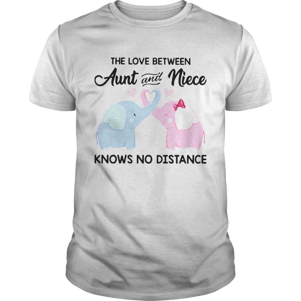 Elephant The Love Between Aunt And Niece Knows No Distance shirt