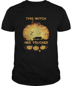 Halloween this witch loves her trucker pumpkins moon  Unisex