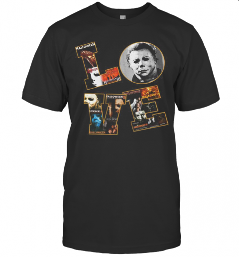 Horror Michael Myers Love Halloween T-Shirt
