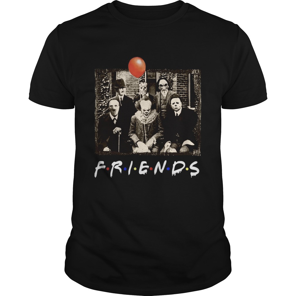 Horror Movie Characters Friends TV Show shirt