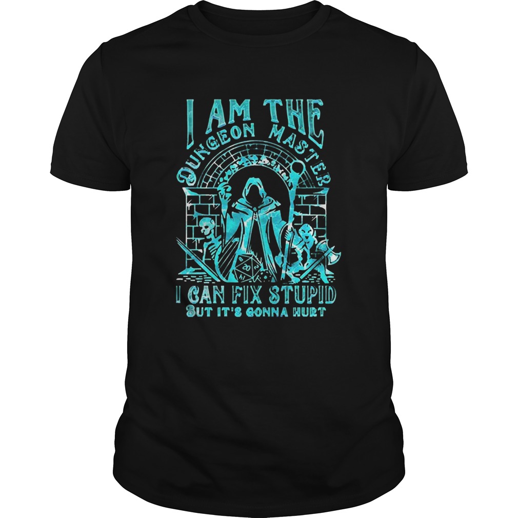 I Am The Dungeon Master I Can Fix Stupid But Its Gonna Hurt shirt