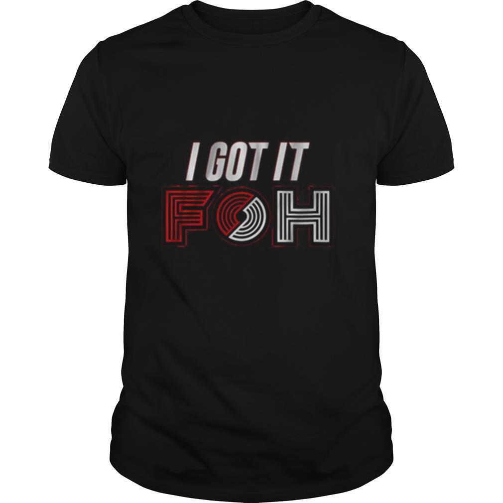 I got it foh portland basketball shirt