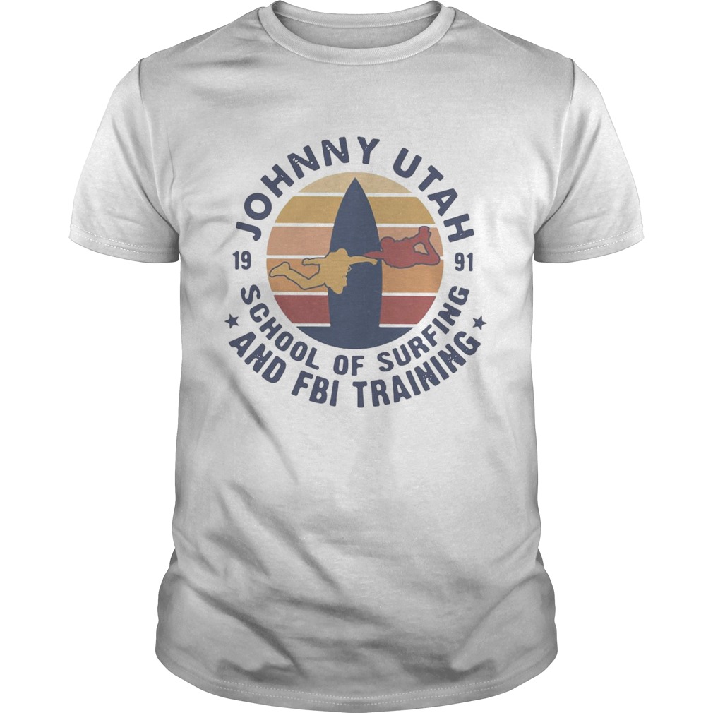 Johnny Utah School Of Surfing And FBI Training Vintage shirt