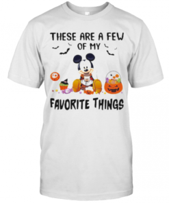 Mickey Mouse These Are A Few Of My Favorite Things Pumpkins T-Shirt Classic Men's T-shirt