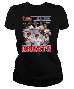 Philadelphia phillies all time greats baseball signatures shirt