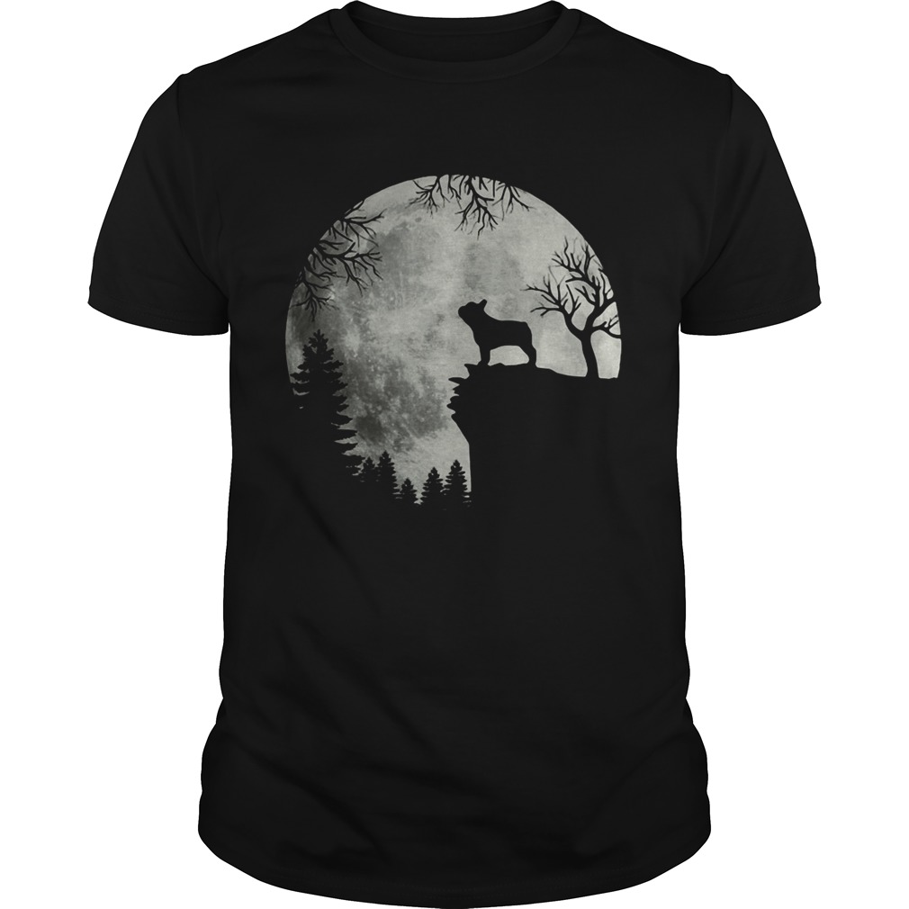 Shadow Of The French Bulldog Howling In The Moon shirt