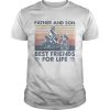 Snowmobile Father and son best friends for life vintage retro  Unisex