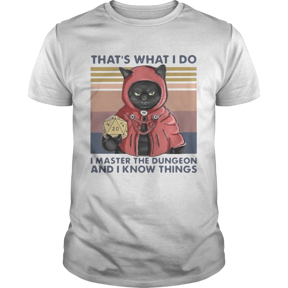 Thats What I Do I Master The Dungeon And I Know Things Vintage shirt