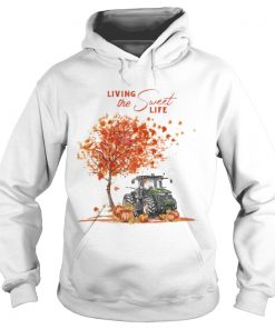 Tractor Autumn Living the sweet life  Hoodie