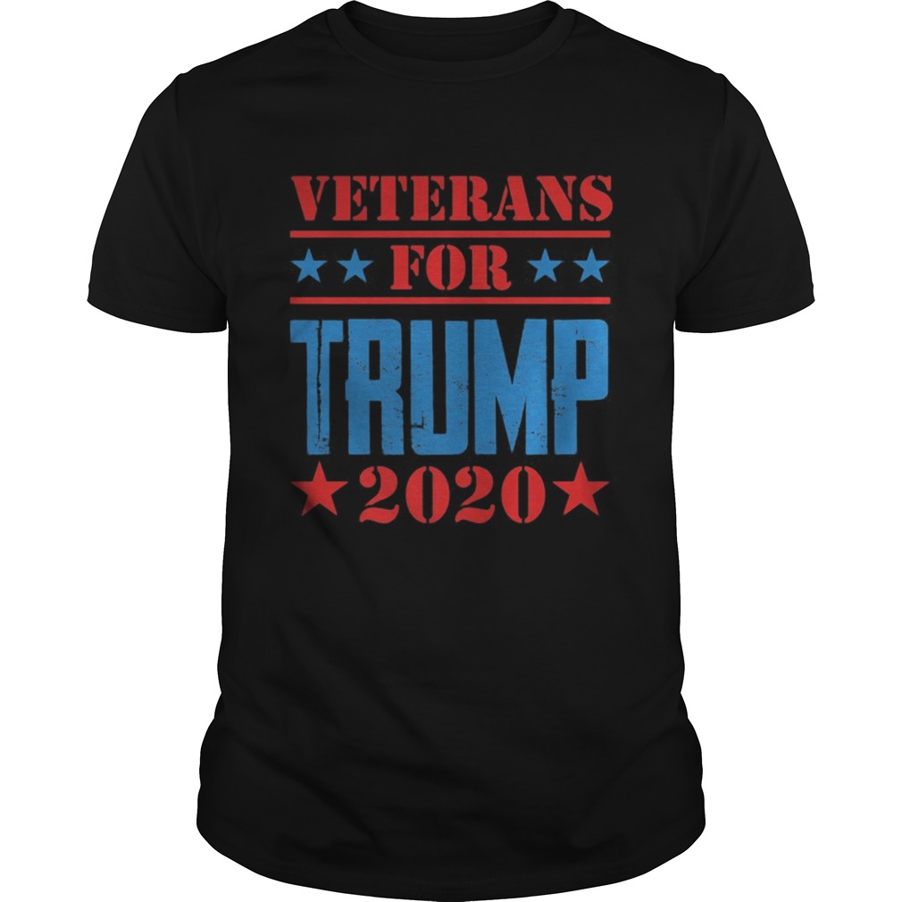Veterans for donald trump 2020 stars shirt