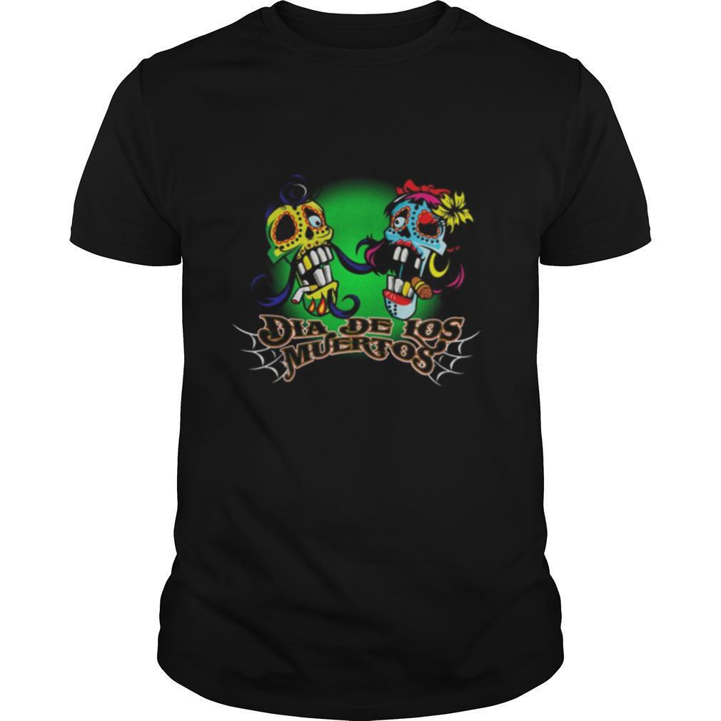 Dia De Los Muertos Day Of The Dead Sugar Skull Couple shirt