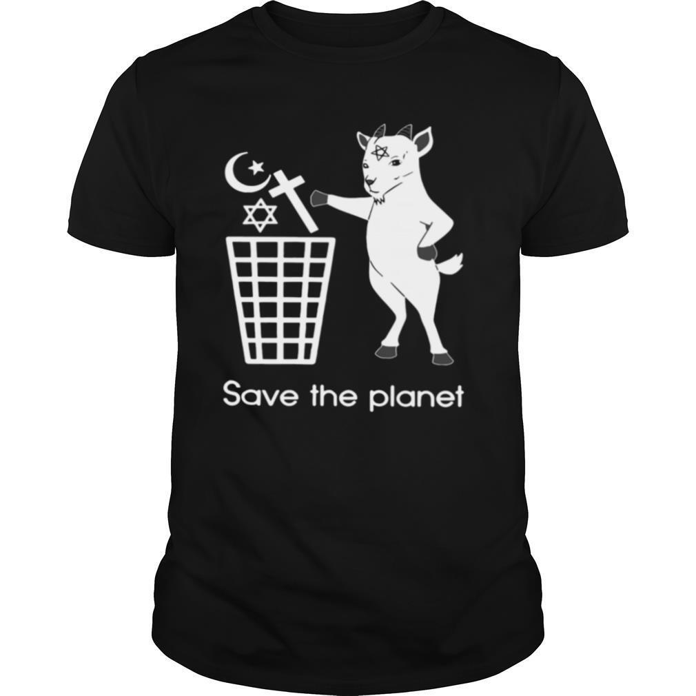 Goat Satan Save The Planet shirt