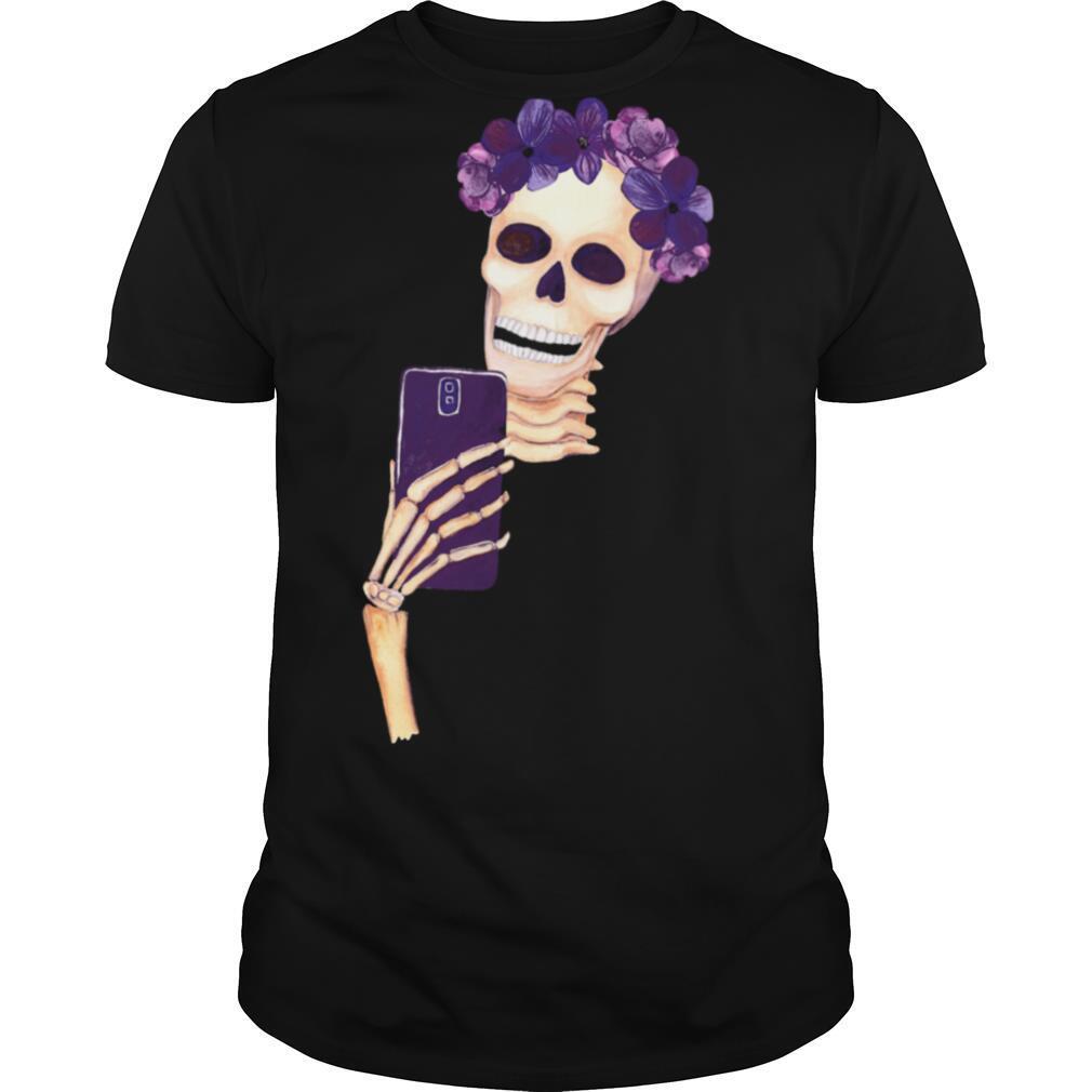 Smiling Girl Skull Dia De Los Muertos Day Of Dead shirt