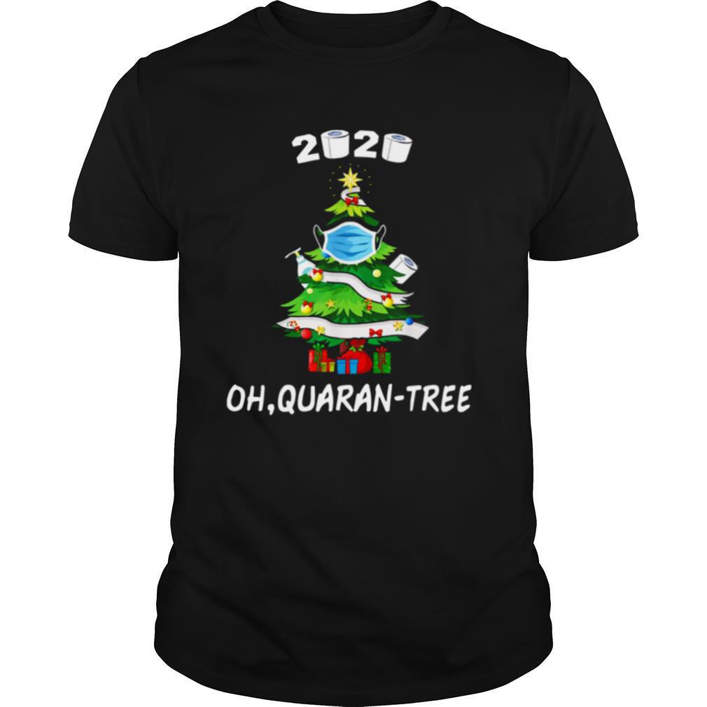 2020  Quarantine Christmas Tree Mask Ornament shirt