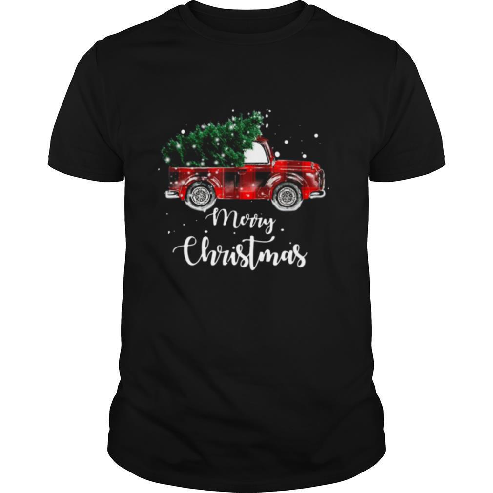Buffalo Plaid Christmas Tree Red Truck shirt