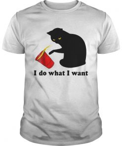 Do What I Want Black Cat Red  Unisex