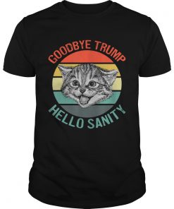 Goodbye Trump Hello Sanity Kitten Vintage Sunset Trump Loses  Unisex