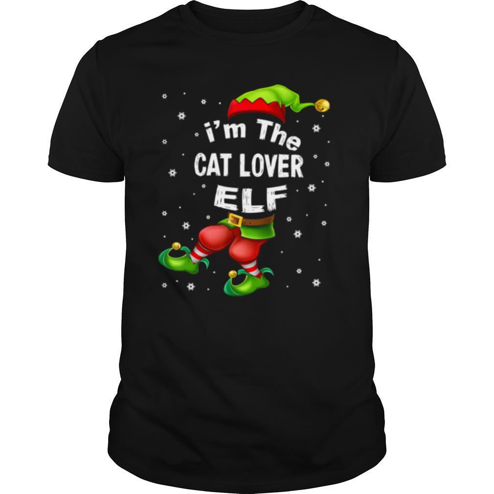 Im The Cat Lover Elf Christmas shirt