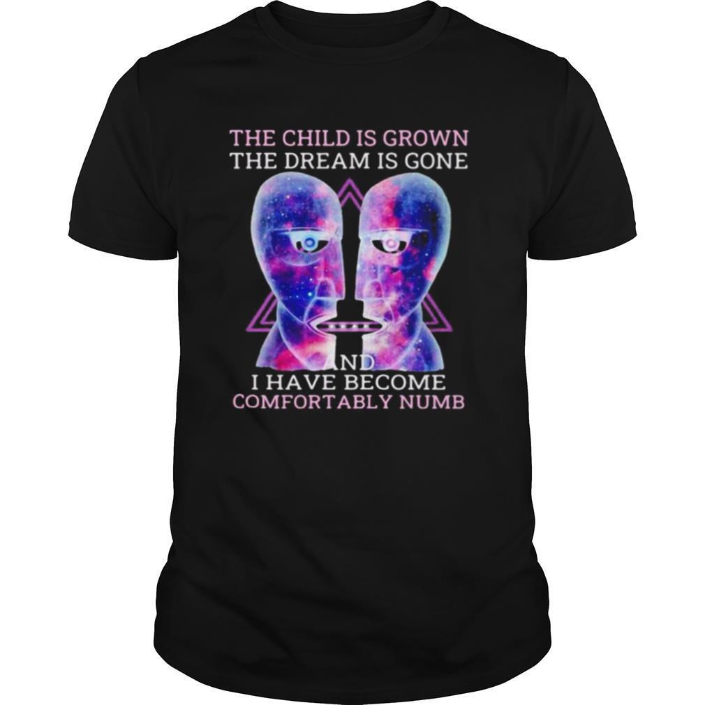 Pink floyd band the child is grown the dream is gone and i have become comfortably numb shirt