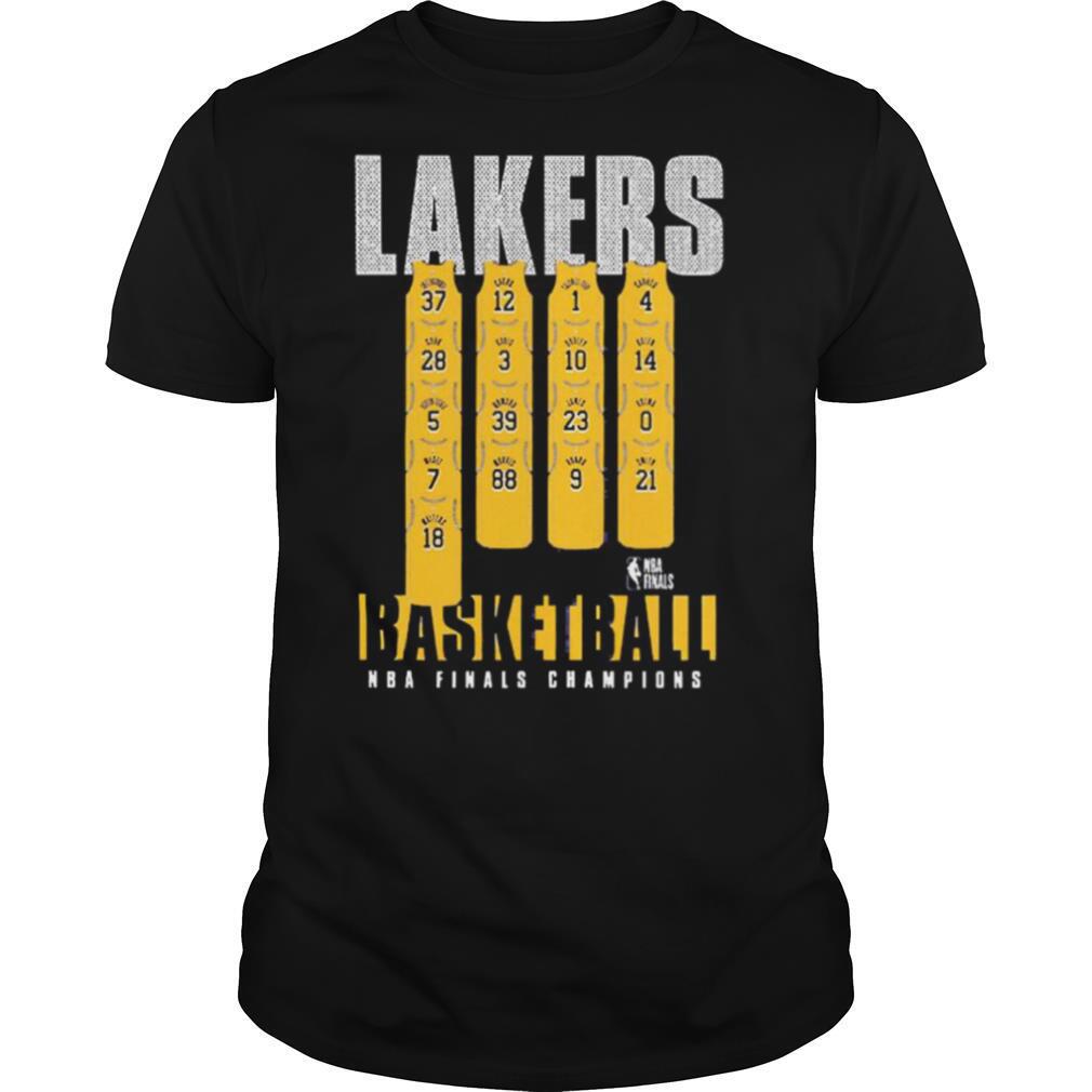 Team Lakers Basketball 2020 NBA Finals Champions shirt