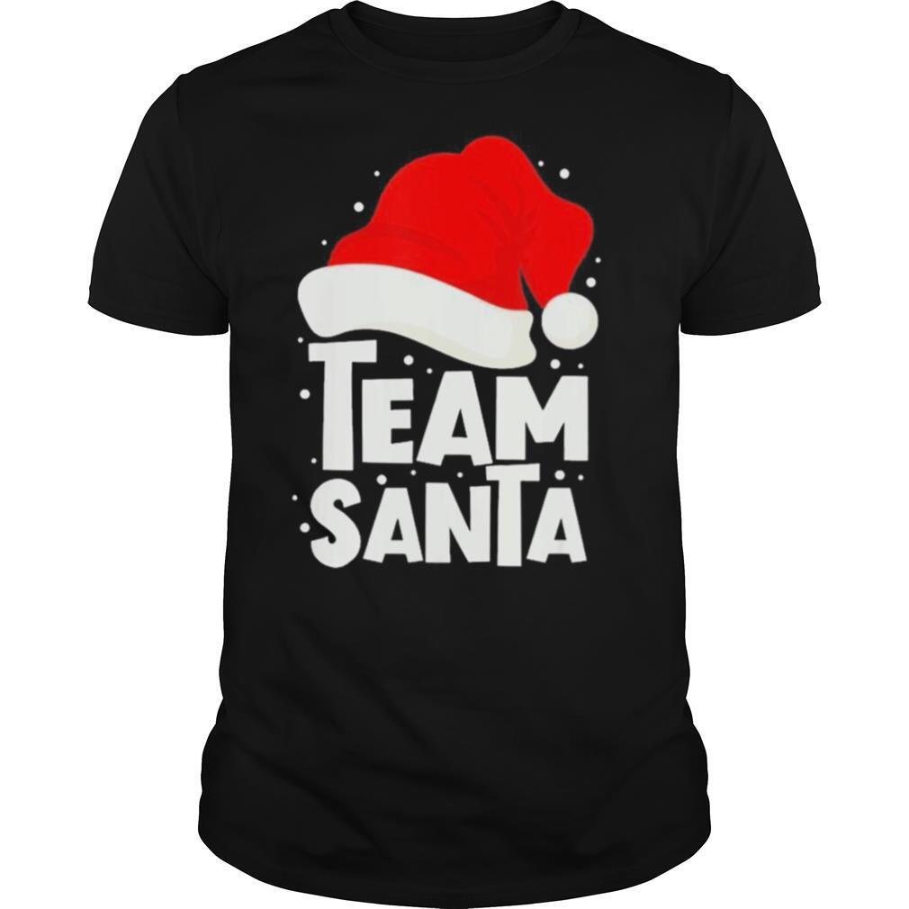 Team Santa Christmas Family Group Matching Santa Hat shirt